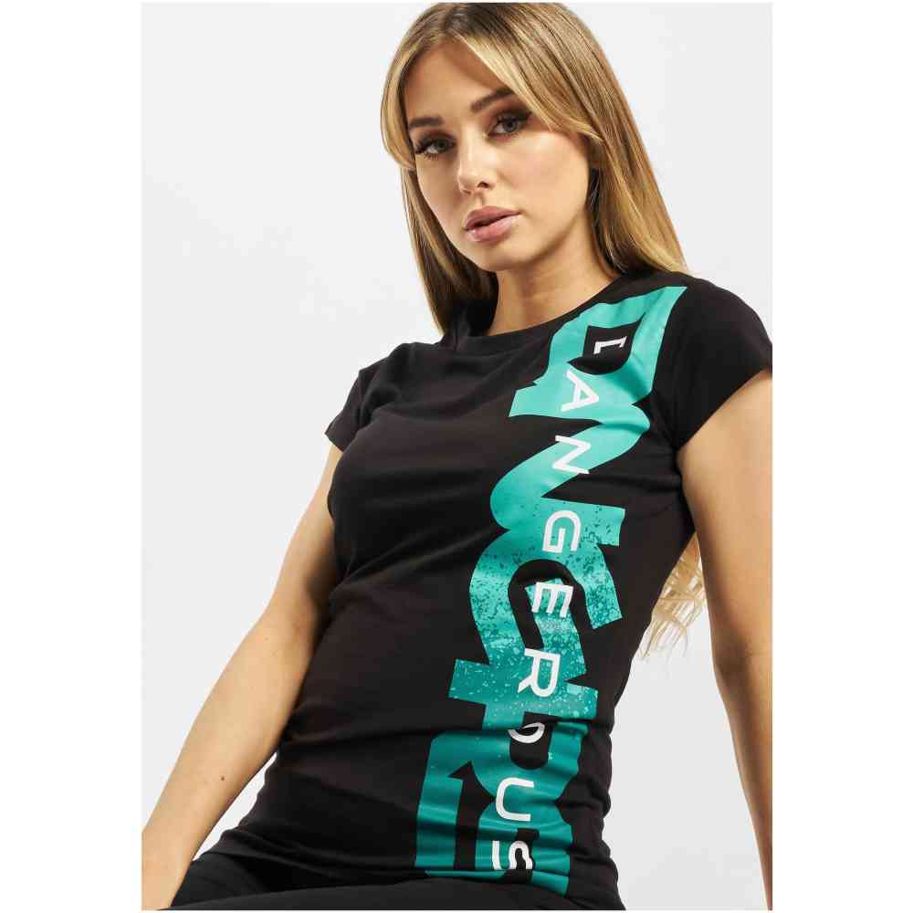 Dangerous DNGRS - Hyena Dames Tshirt - Zwart